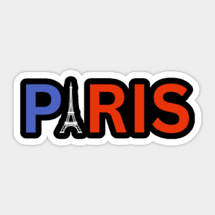 Paris France Sticker